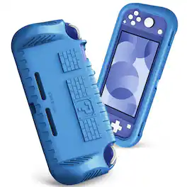 Fintie - Kid-Friendly Ultralight Case for Nintendo Switch Lite 2019, Ergonomic Grip Design, Anti-Scratch Protective Grip Cover - Navy Blue