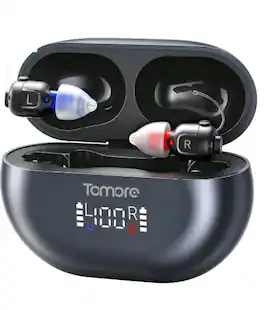 Eara - Veil IIC Rechargeable OTC Hearing Aids with App Control - Black
