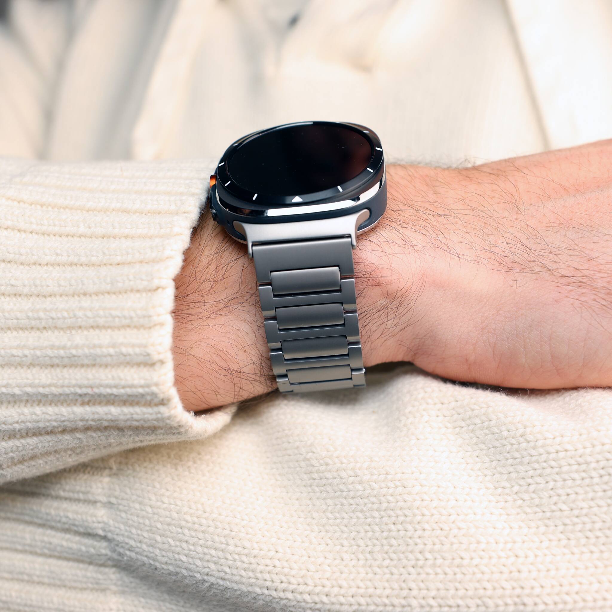 Alt View 3. Ultra Supply Co - Titan G4 Titanium Band for Galaxy Watch Ultra 47mm - Gray.