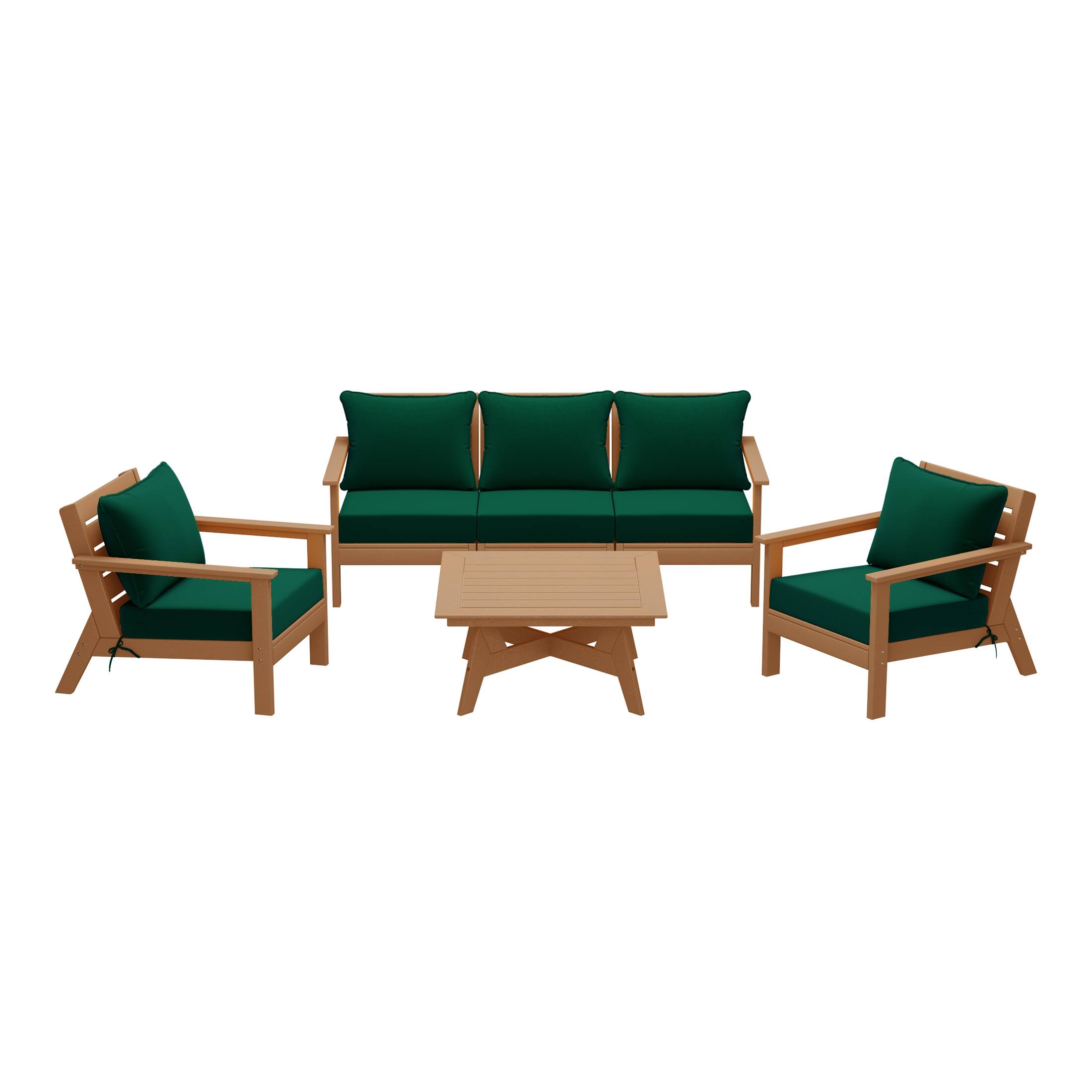 Teak/Green