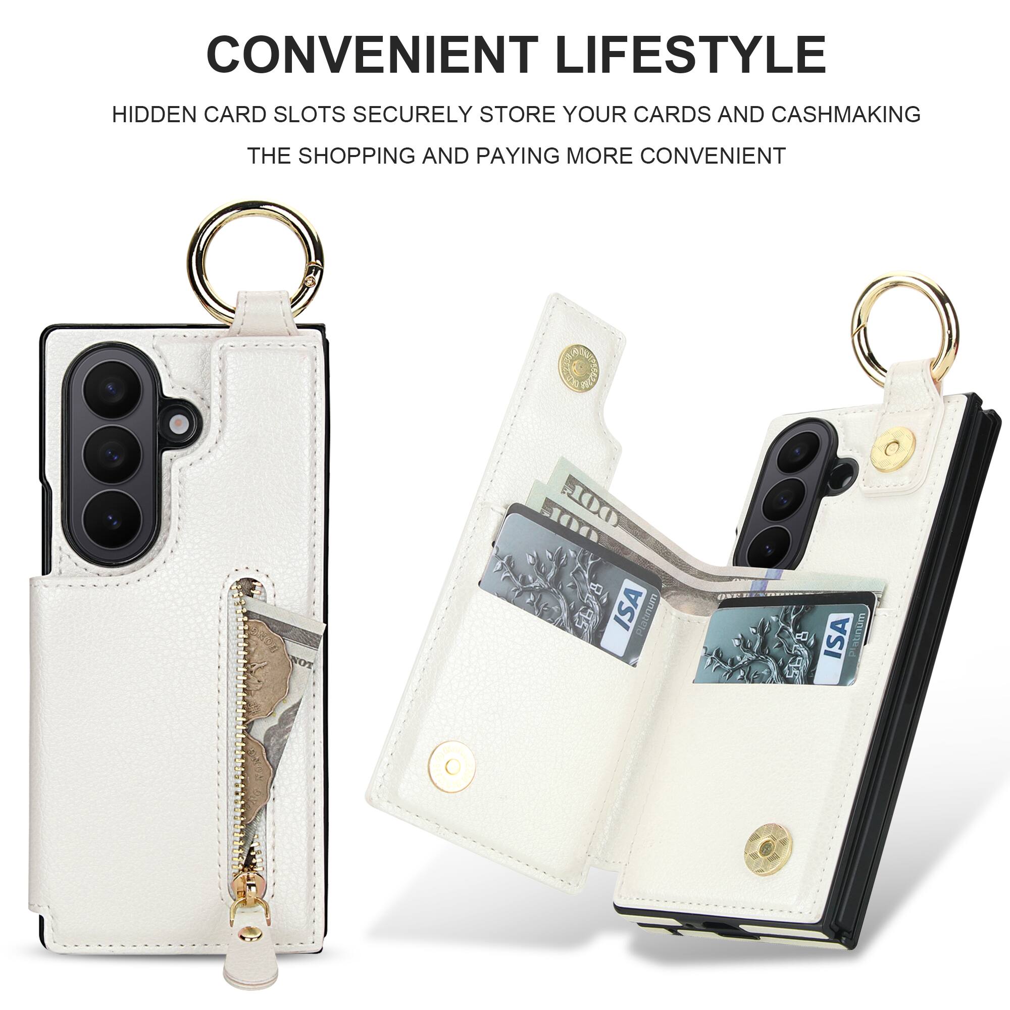 CONVENIENT LIFESTYLE  
HIDDEN CARD SLOTS SECURELY STORE YOUR CARDS AND CASH, MAKING THE SHOPPING AND PAYING MORE CONVENIENT
