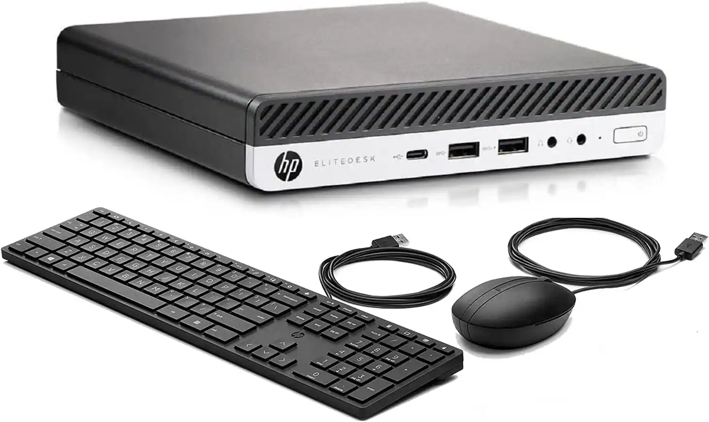 HP - Refurbished Excellent - Micro Desktop Computer 800 G3 Elitedesk Mini Business PC, Intel Core i5-6500T,16GB DDR4, 512GB SSD,WiFi, Win11 Pro - Black