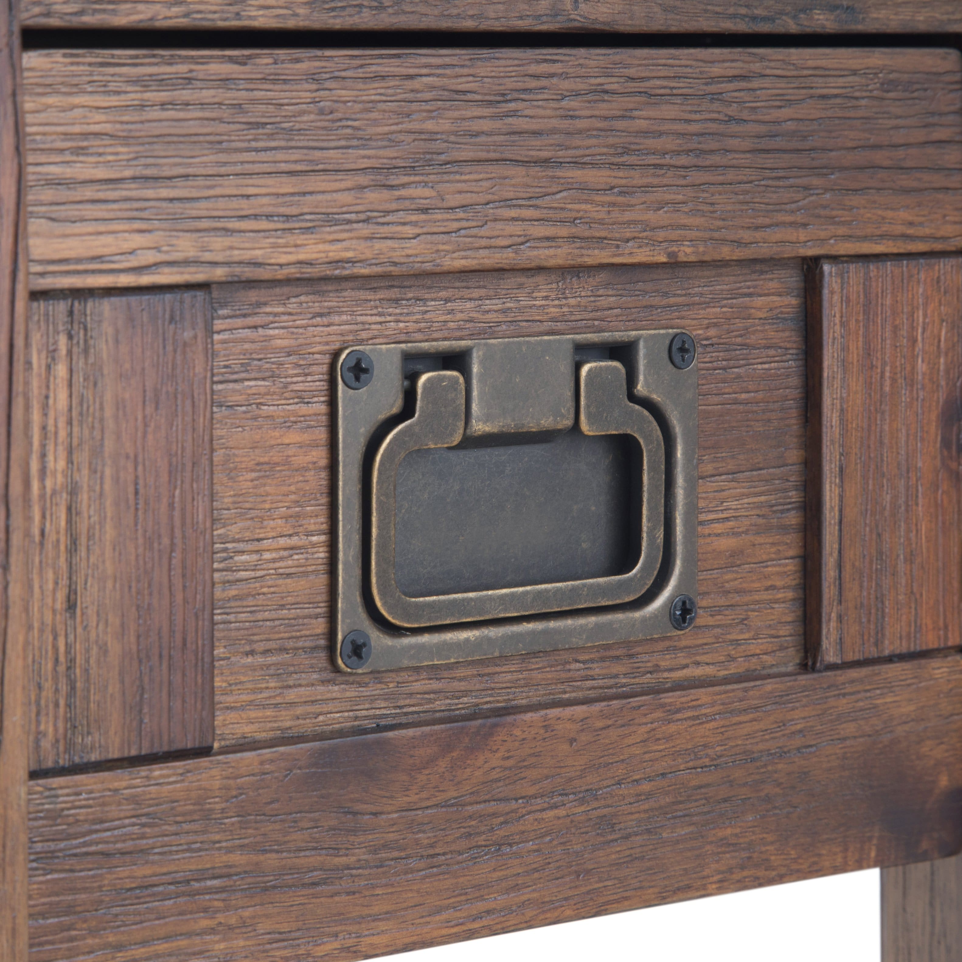 Alt View 13. Simpli Home - Monroe Narrow Side Table - Distressed Charcoal Brown.