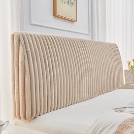 Pinmoco - 6.3 inch Ergonomic Upholstered Soft Headboard Foam Headboard Headboard - Light Camel