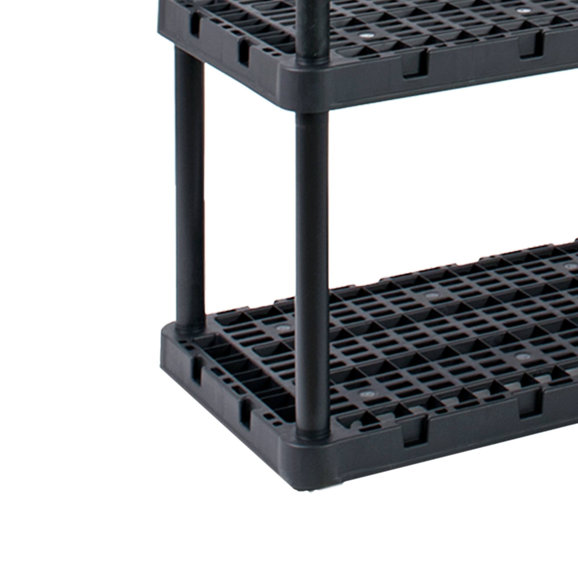 Alt View 7. Gracious Living - Gracious Living Ventilated Heavy Duty Storage Unit, Black - Black.