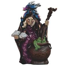 Front. FC Design - FC Design 5.5"H Witch Making Potion Figurine Statue Desk Tabletop Home Decor Gift - Multi-Color.