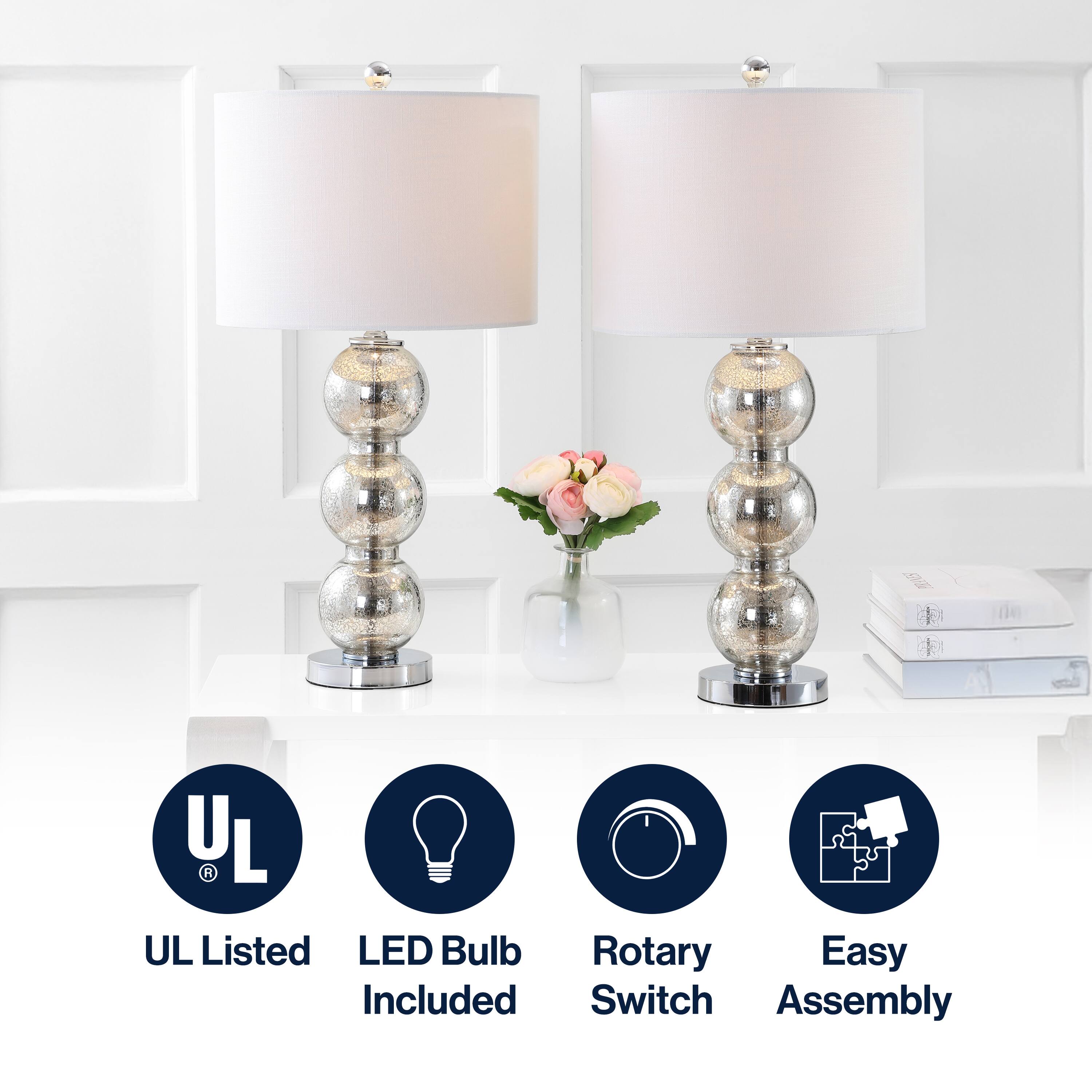 UL Listed  
LED Bulb Included  
Rotary Switch  
Easy Assembly