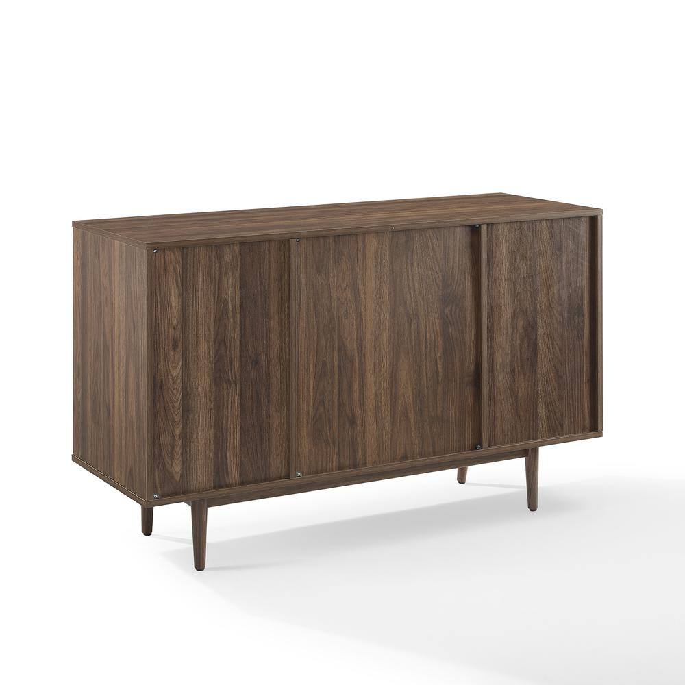 Alt View 2. Crosley Furniture - Liam Wine Rack Sideboard - Walnut.