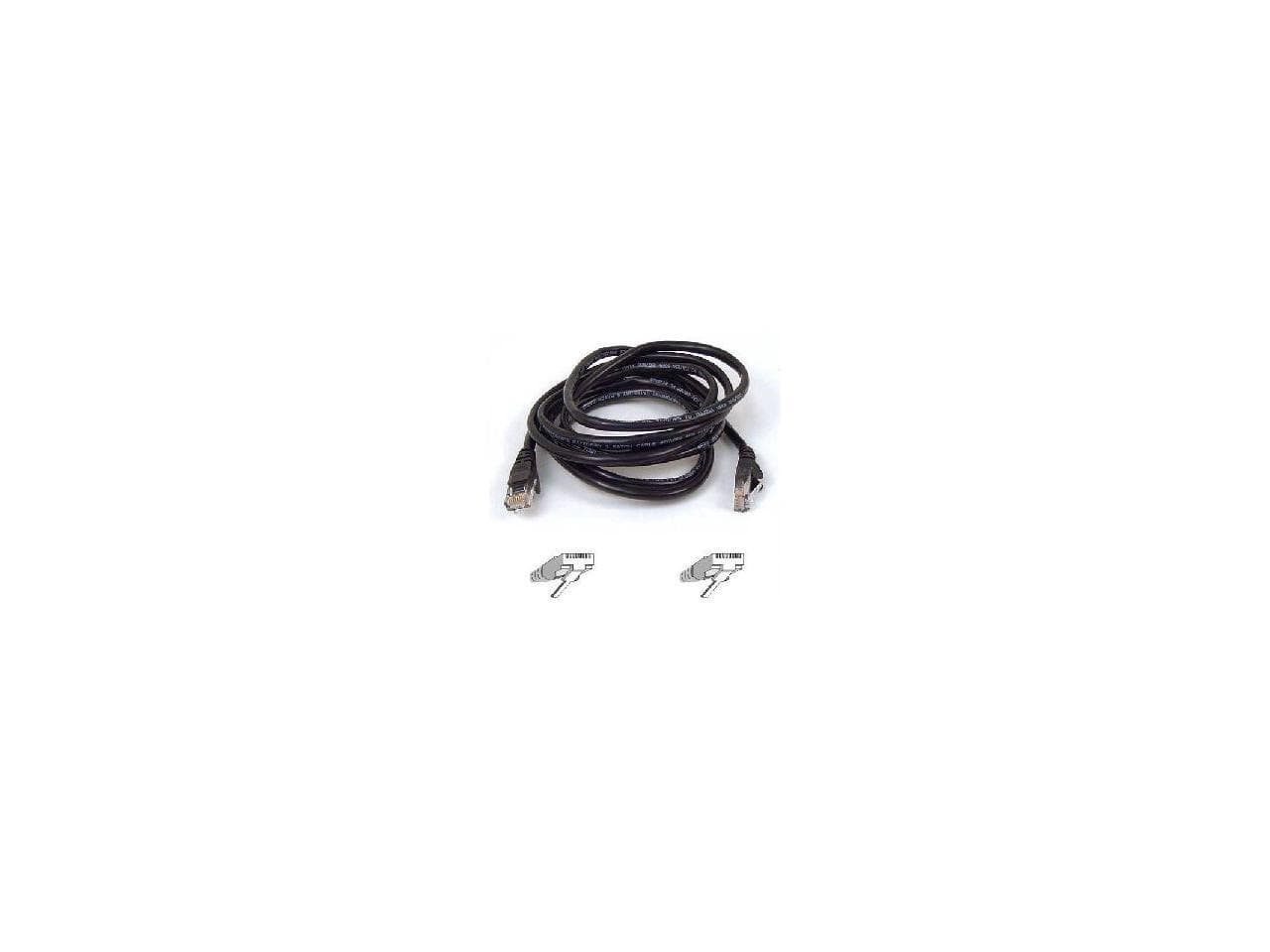 Belkin - A3L791-12-BLK 12 ft. Cat 5E Black Patch Cable