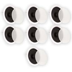 Front. Theater Solutions by Goldwood - TS65C In Ceiling 6.5" Speakers Surround Sound Home Theater Pair - Paintable White.