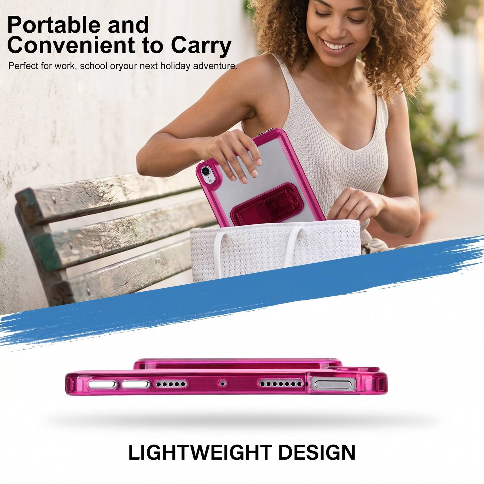 Portable and Convenient to Carry  
Perfect for work, school or your next holiday adventure.  
LIGHTWEIGHT DESIGN