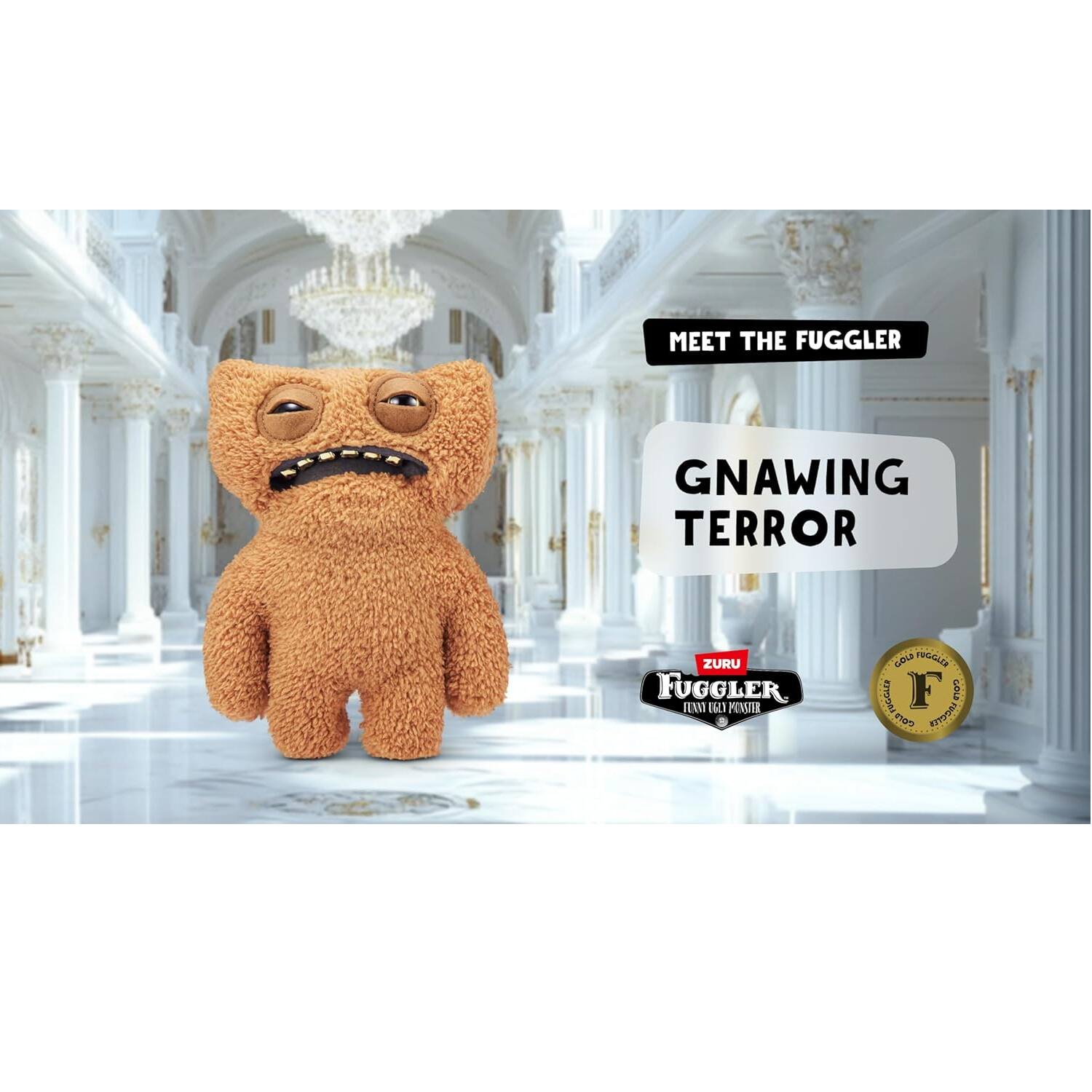 MEET THE FUGGLER  
GNAWING TERROR  
ZURU FUGGLER  
FUNNY CRY MONSTER