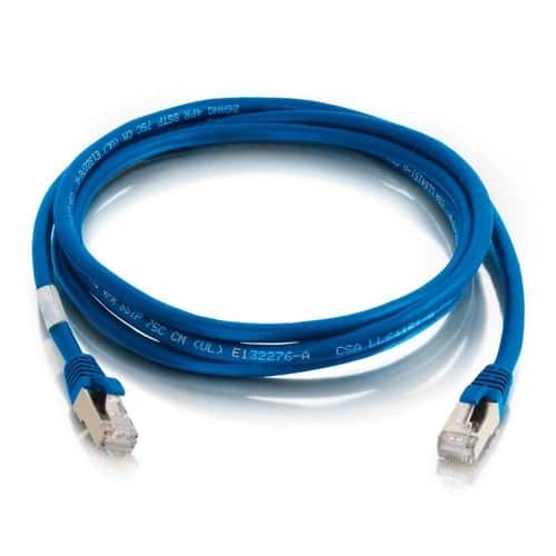 C2G - 757120006770 6-feet CAT6a Ethernet Network Patch Cable - Snagless - Shielded (STP) - 1x RJ-45 Male - 1x RJ-45 Male - 10G - Blue
