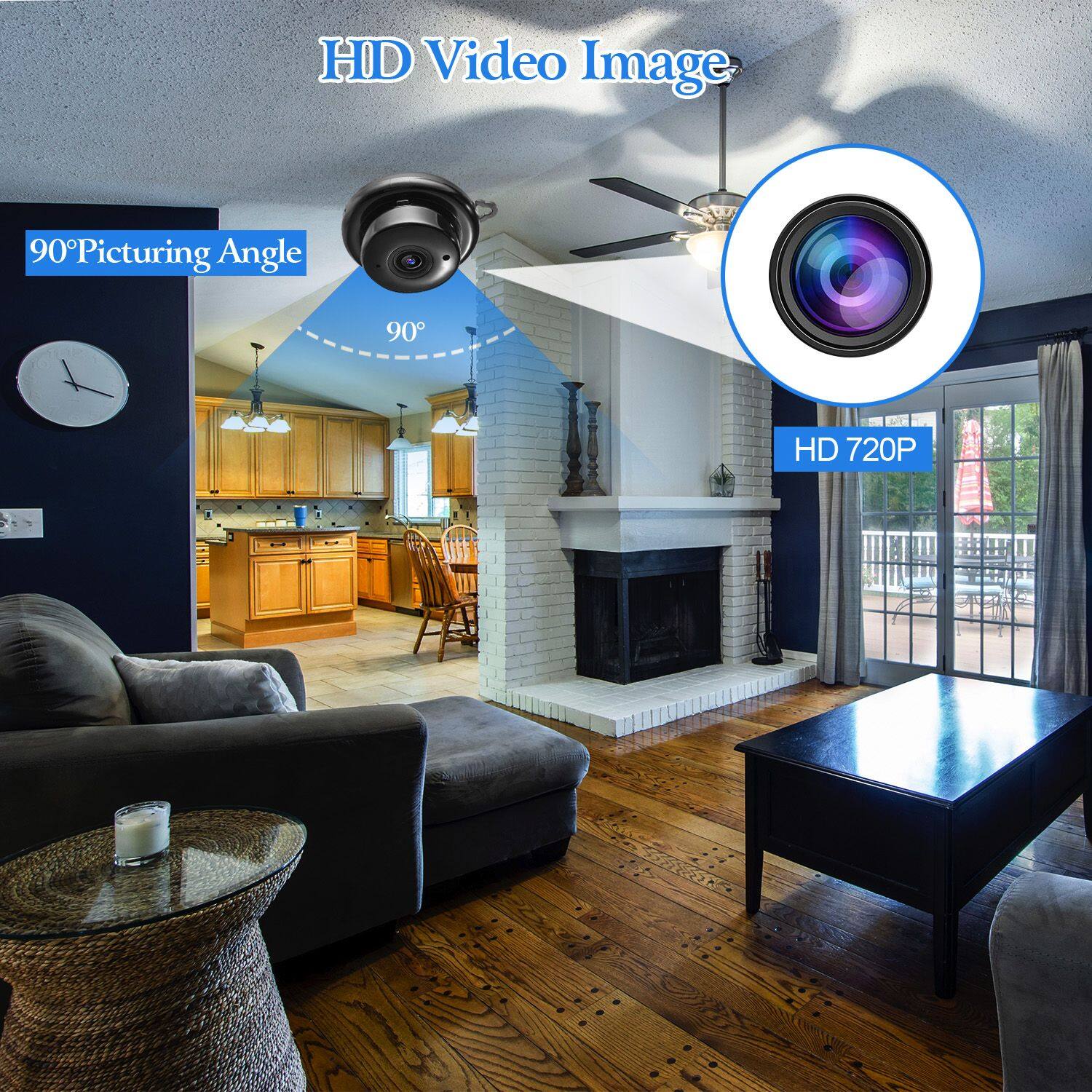 HD Video Image  
90° Picturing Angle  
HD 720P