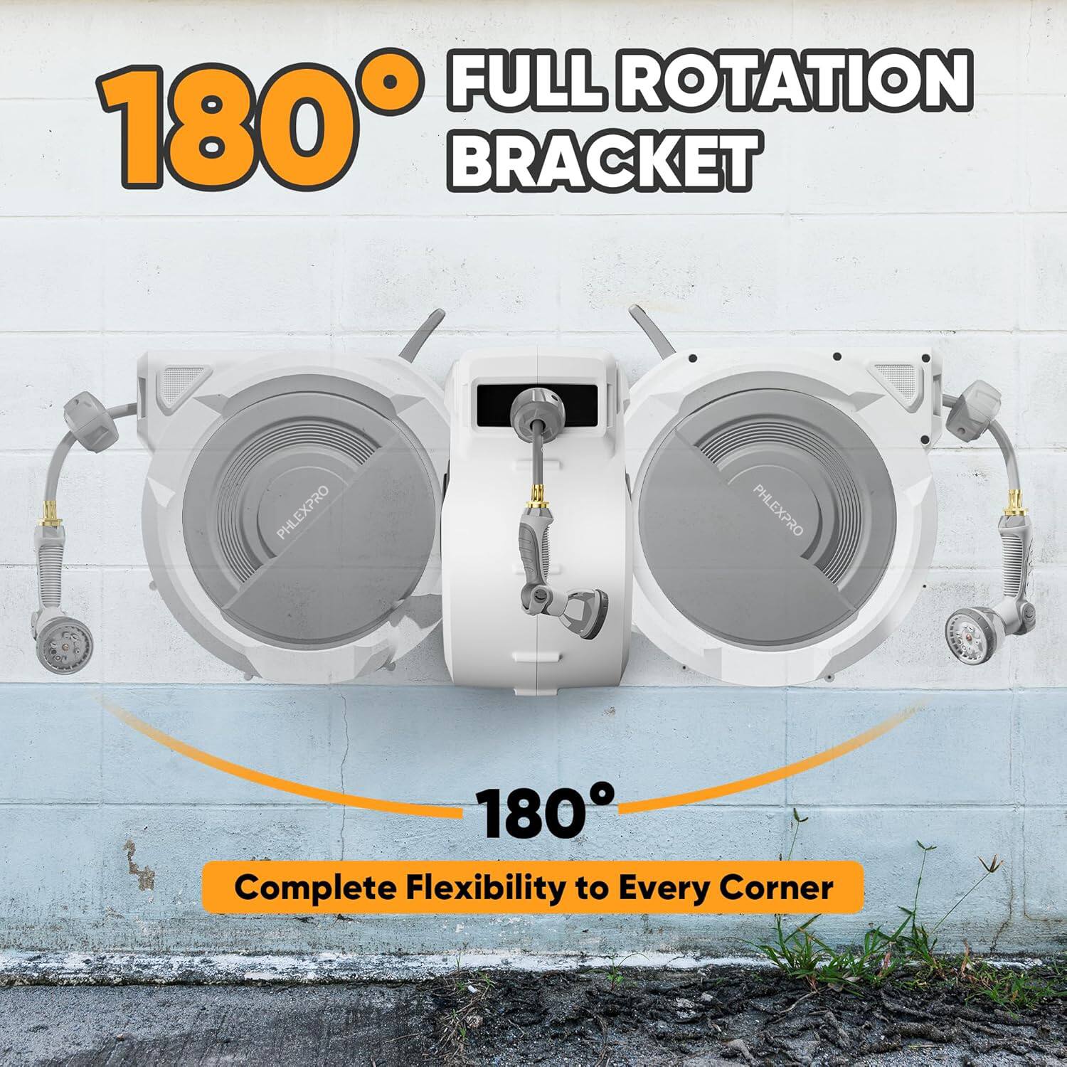 180° FULL ROTATION BRACKET

180°

Complete Flexibility to Every Corner