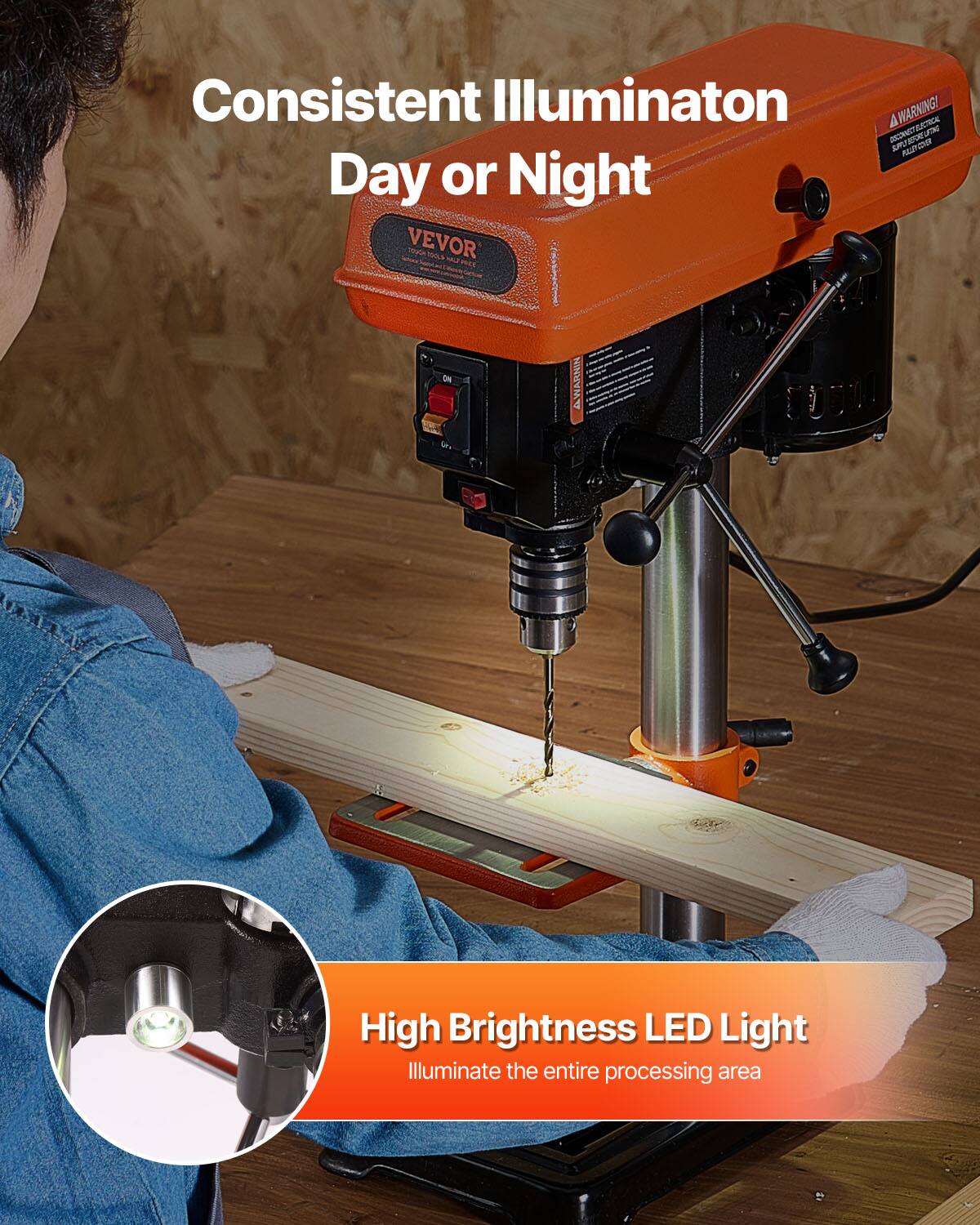Consistent Illumination Day or Night

High Brightness LED Light
Illuminate the entire processing area