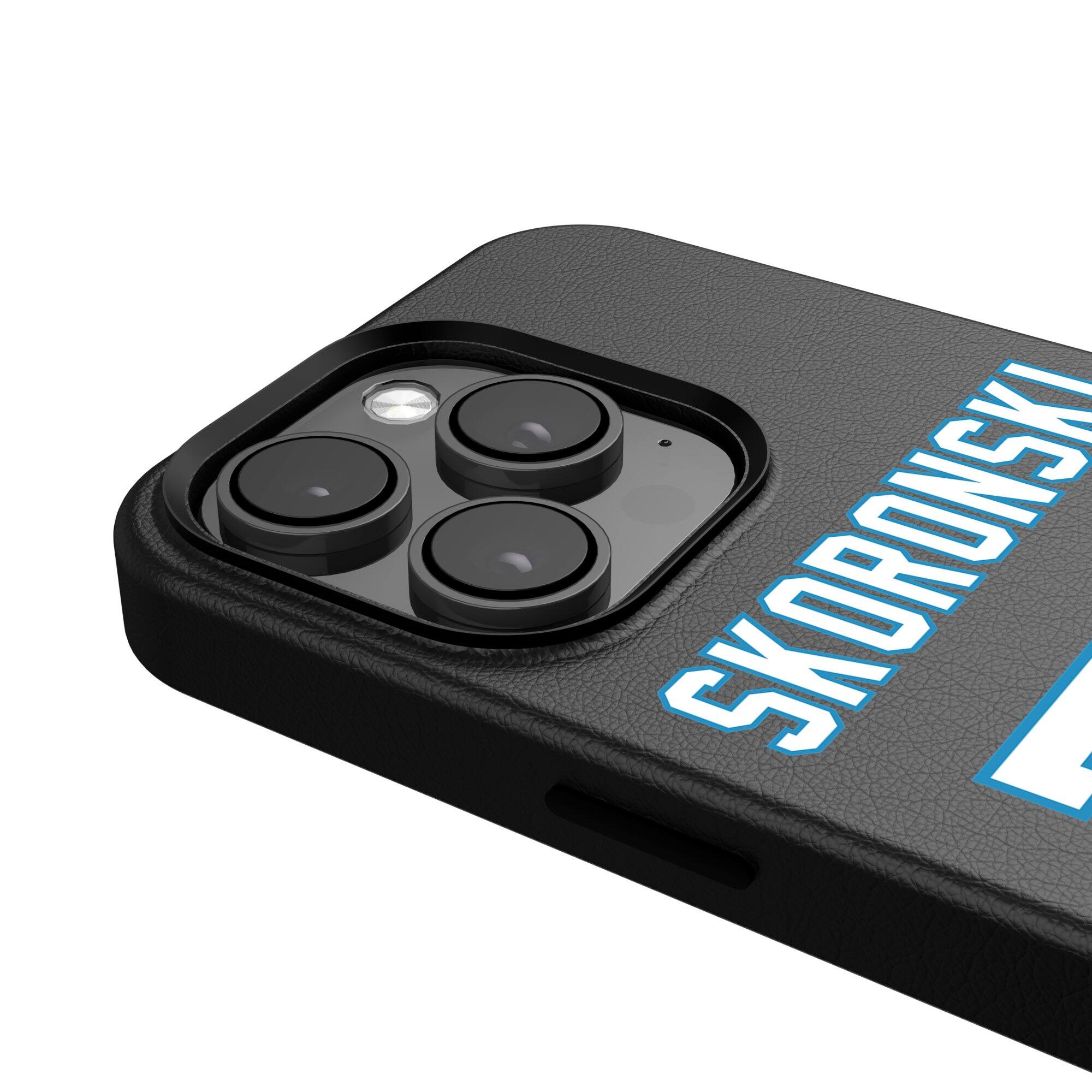 Alt View 3. Keyscaper - Peter Skoronski-Black Tennessee Titans iPhone Magnetic Bump Case - 14 - Black.