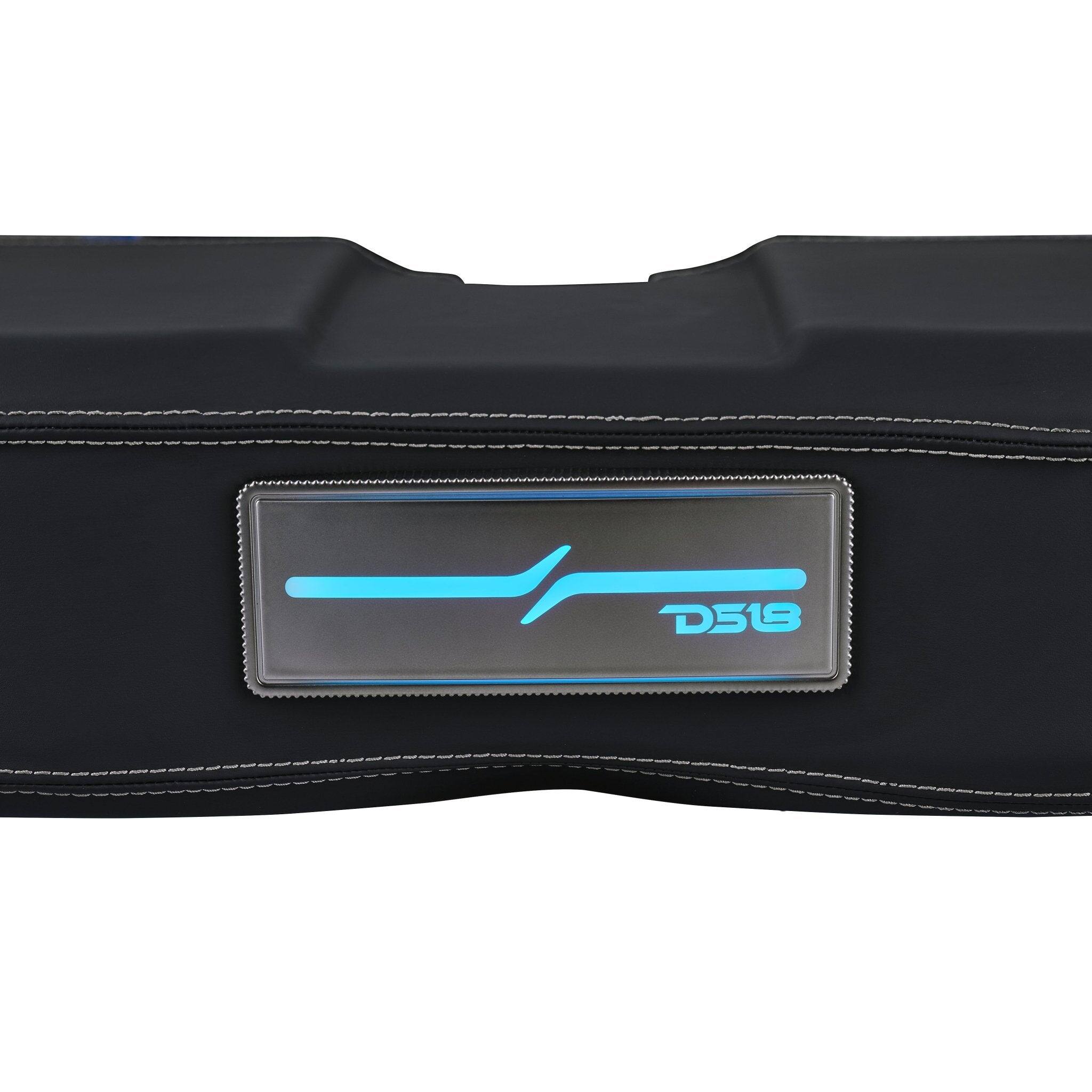 Alt View 7. DS18 Audio - 8” Loaded Overhead Soundbar with 4 Speakers, 4 Tweeters and Digital LED Badge for Jeep JL/JLU and JT – Black Leather.