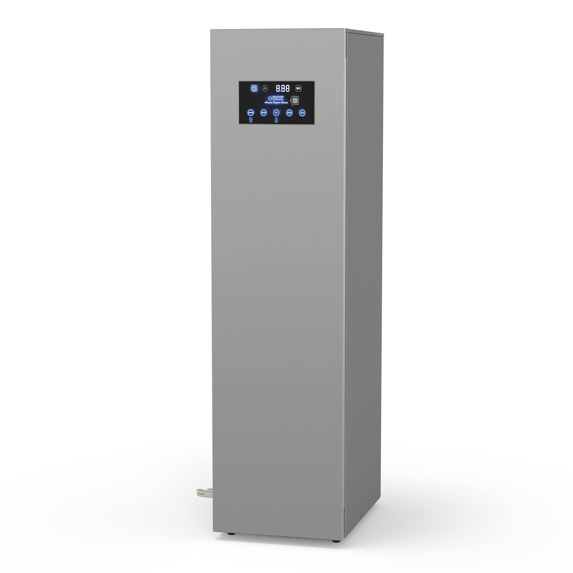 Back. Equator - Equator SDC 760 7.6cf Smart Steam Closet Dryer 4 Moving Hangers Quick20 Refresh Sanitize Deodorize Garment Care - Silver.