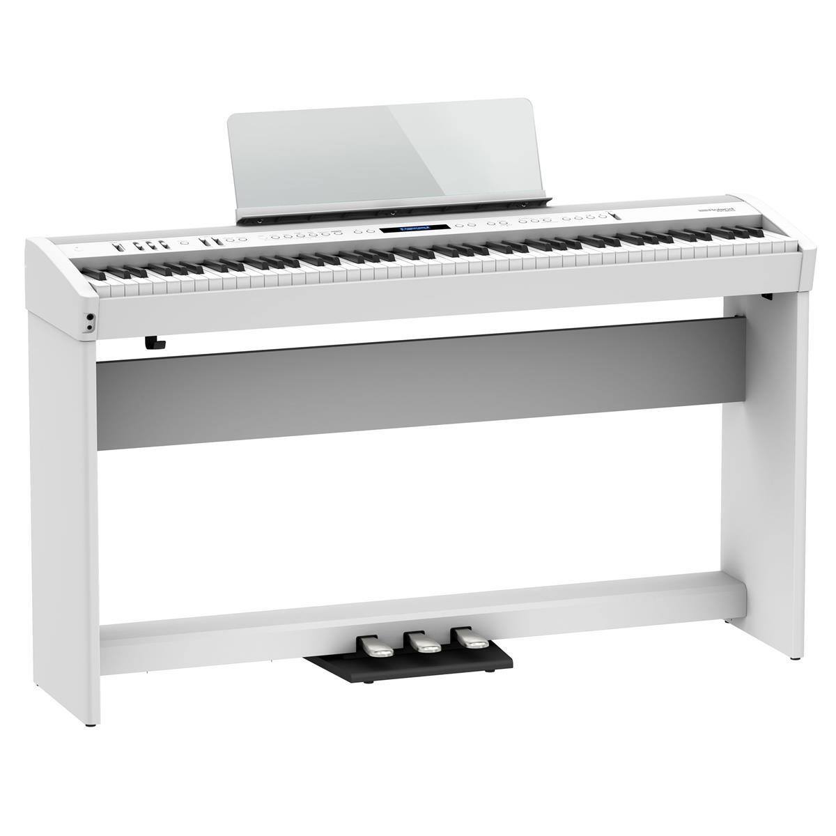 Alt View 5. Roland - Roland FP-60X 88 Keys SuperNATURAL Portable Digital Piano, White.