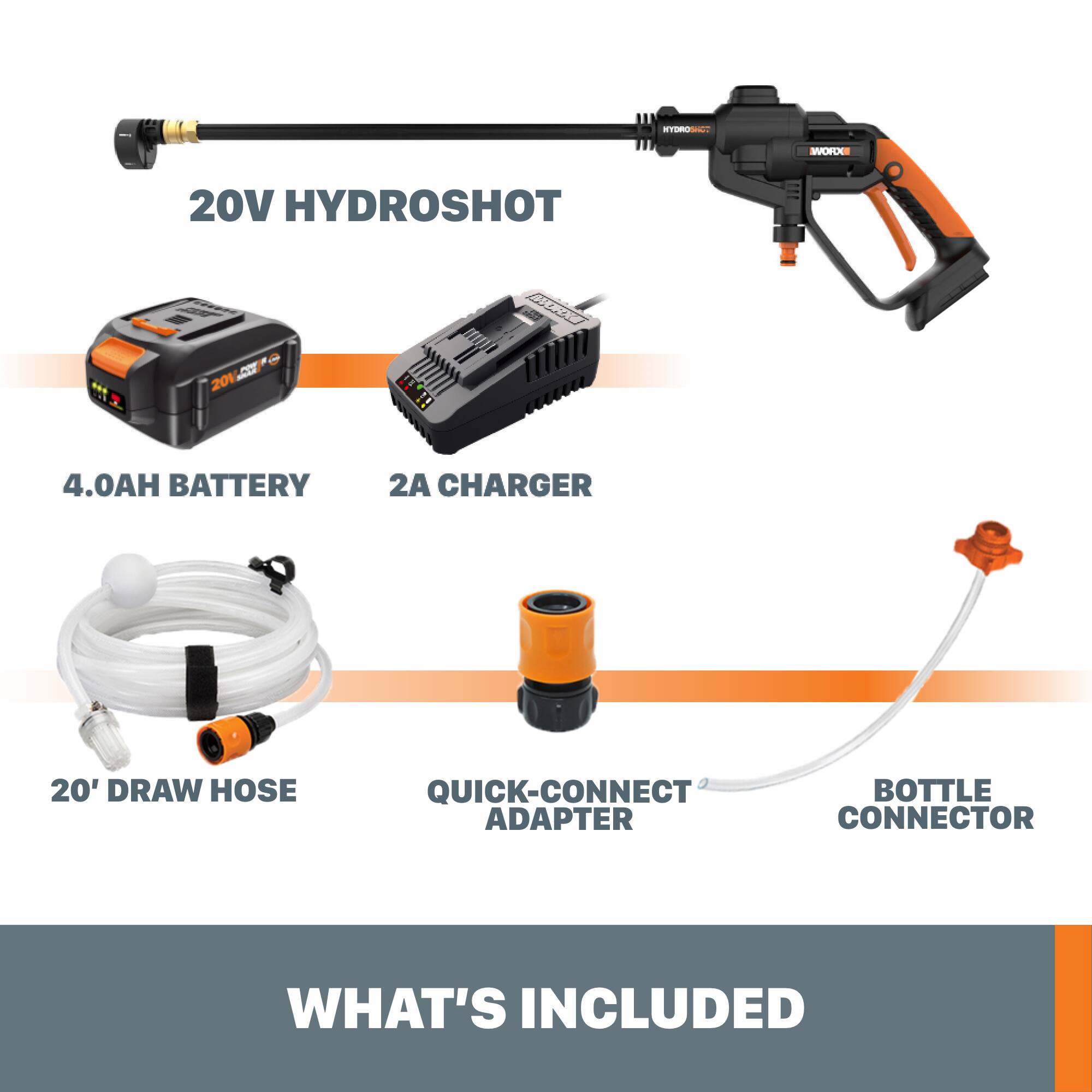 What's Included: 20V Hydrosheet, 20' Draw Hose, Quick-Connect Adapter, 4.0AH Battery, 2A Charger, 20V Hydrosheet, 20' Draw Hose, Quick-Connect Adapter, 4.0AH Battery, 2A Charger, 20V Hydrosheet, 20' Draw Hose, Quick-Connect Adapter, 4.0AH Battery, 2A Charger, 20V Hydrosheet, 20' Draw Hose, Quick-Connect Adapter, 4.0AH Battery, 2A Charger, 20V Hydrosheet, 20' Draw Hose, Quick-Connect Adapter, 4.0AH Battery, 2A Charger, 20V Hydrosheet, 20' Draw Hose, Quick-Connect Adapter, 4.0AH Battery, 2A Charger, 20V Hydrosheet, 20' Draw Hose, Quick-Connect Adapter, 4.0AH Battery, 2A Charger, 20V Hydrosheet, 20' Draw Hose, Quick-Connect Adapter, 4.0AH Battery, 2A Charger, 20V Hydrosheet, 20' Draw Hose, Quick-Connect Adapter, 4.0AH Battery, 2A Charger, 20V Hydrosheet, 20' Draw Hose, Quick-Connect Adapter, 4.0AH Battery, 2A Charger, 20V Hydrosheet, 20' Draw Hose, Quick-Connect Adapter, 4.0AH Battery, 2A Charger, 20V Hydrosheet, 20' Draw Hose, Quick-Connect Adapter, 4.0AH Battery, 2A Charger, 20V Hydrosheet, 20' Draw Hose, Quick-Connect Adapter, 4.0AH Battery, 2A Charger