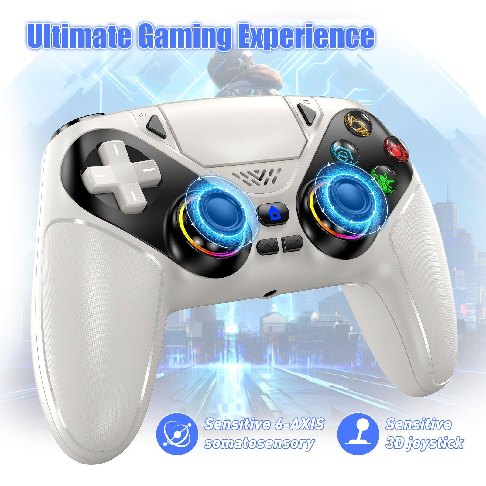 Ultimate Gaming Experience

Sensitive 6-AXIS somatosensory

Sensitive 3D joystick