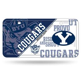 Rico Industries - Brigham Young BYU Cougars 12x6 Metal License Plate Auto Tag - Multi