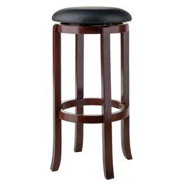 FurniFact - Bar Stool - Walnut / Black