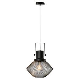 Homcom - Pendant Light Fixtures with Adjustable Hanging Chain - Black