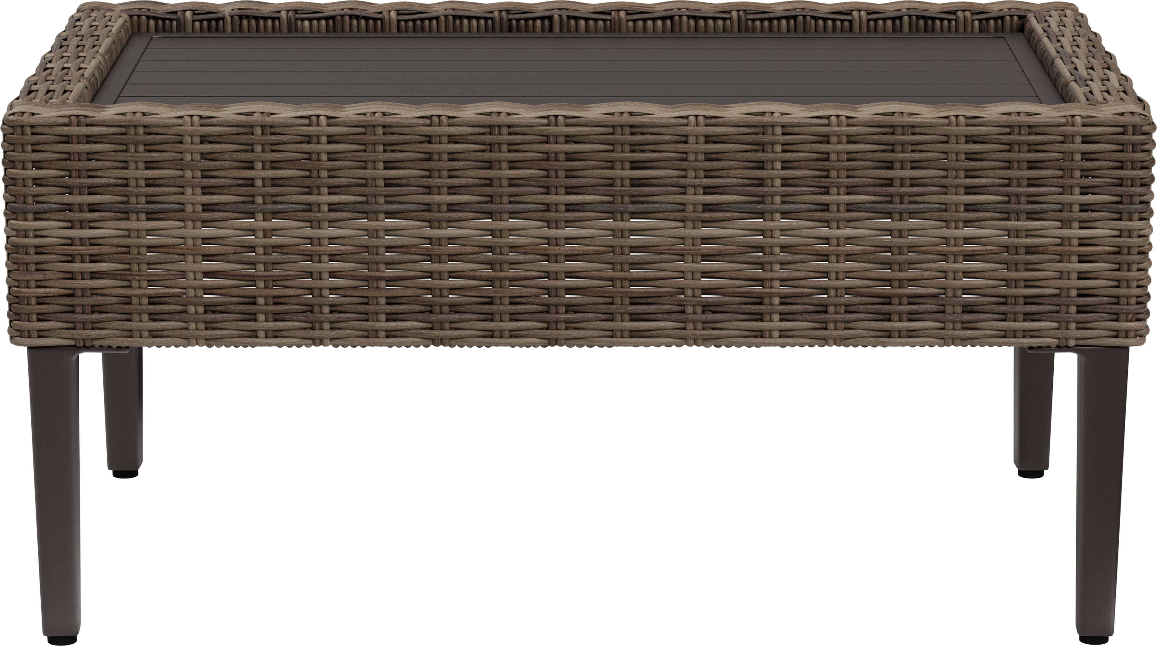 Yardbird® - Harriet Outdoor Coffee Table - Gray/Brown - Front_Zoom