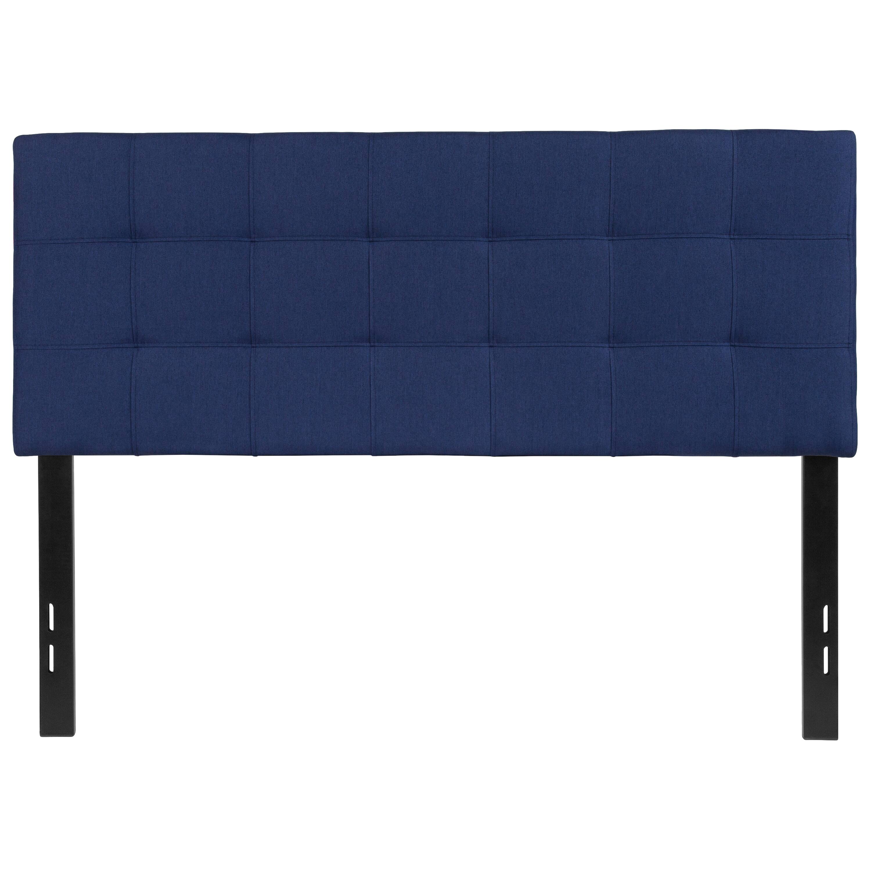 Alt View 1. Emma + Oliver - Quilted Tufted Upholstered Headboard - Navy.