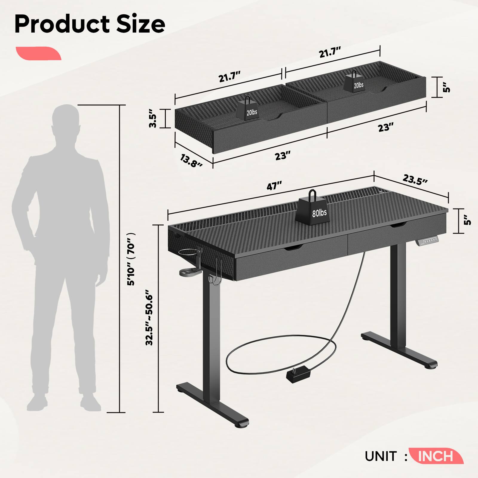 Product Size: 21.7" x 21.7" x 20bs, 5" x 3.5"

Product Size: 20lbs, 23" x 13.8" x 23" x 47" x 23.5"

Product Size: 5'10" x 32.5"~50.6" x 80lbs

Product Size: 5" x 23.5" x 23.5" x 23.5" x 23.5"

Product Size: 23.5" x 23.5" x 23.5" x 23.5" x 23.5" x 23.5"

Product Size: 23.5" x 23.5" x 23.5" x 23.5" x 23.5" x 23.5"

Product Size: 23.5" x 23.5" x 23.5" x 23.5" x 23.5" x 23.5"

Product Size: 23.5" x 23.5" x 23.5" x 23.5" x 23.5" x 23.5"

Product Size: 23.5" x 23.5" x 23.5" x 23.5" x 23.5" x 23.5"

Product Size: 23.5" x 23.5" x 23.5" x 23.5" x 23.5" x 23.5"

Product Size: 23.5" x 23.5" x 23.5" x 23.5" x 23.5" x 23.5"

Product Size: 23.5" x 23.5" x 23.5" x 23.5" x 23.5" x 23.5"

Product Size: 23