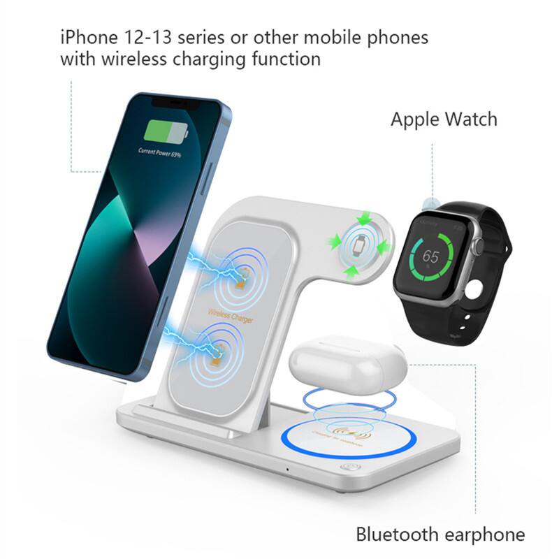 iPhone 12-13 series or other mobile phones with wireless charging function  
Apple Watch  
Bluetooth earphone  

Current Power 69%  
65 Wireless Charger