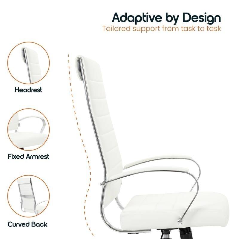 Adaptive by Design  
Tailored support from task to task  

- Headrest  
- Fixed Armrest  
- Curved Back