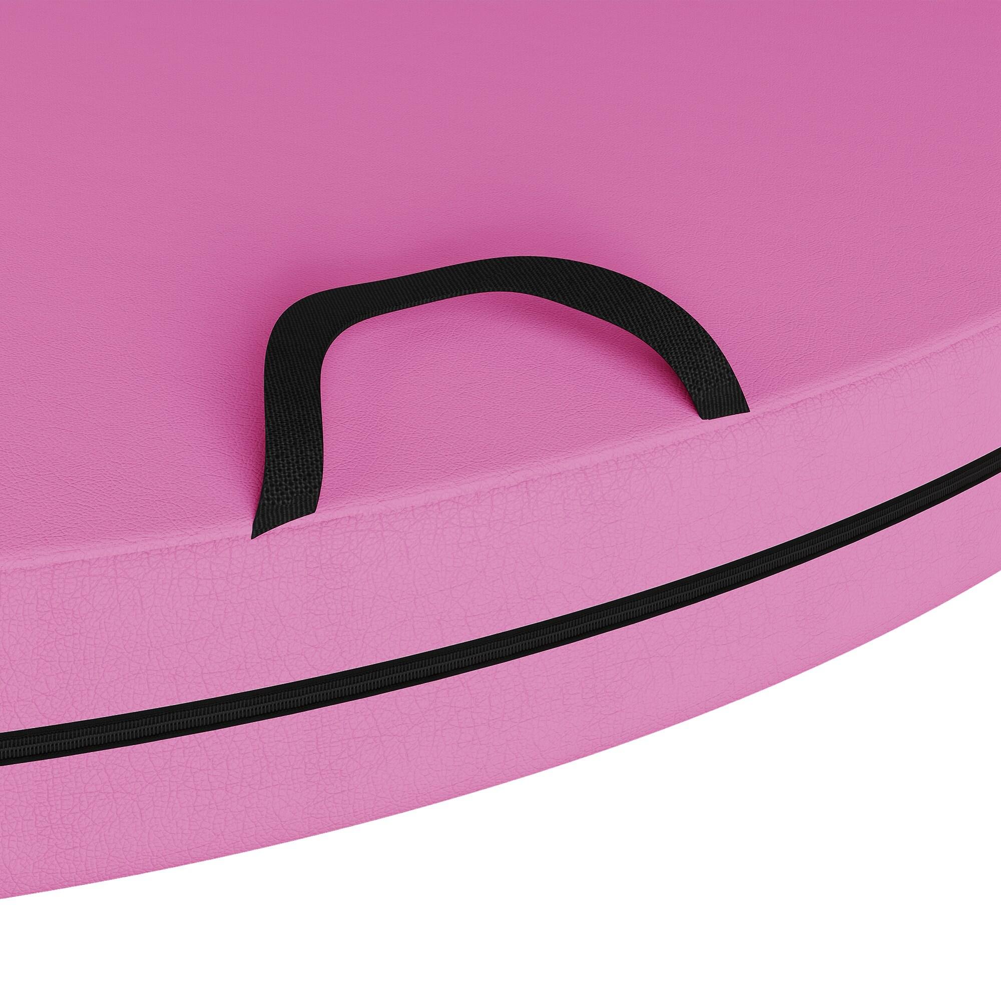 Alt View 7. Soozier - Pole Dance Crash Mat, 5ft Wide Foldable Pole Padding Crash Pad with Carrying Handles and 3.5" Thick EPE Foam - Pink.