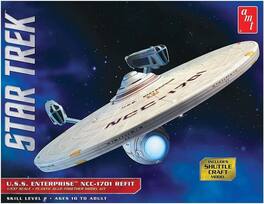 PopMarket - Star Trek USS Enterprise Refit AMT Model Kit - COLLECTIBLES - Multicolor
