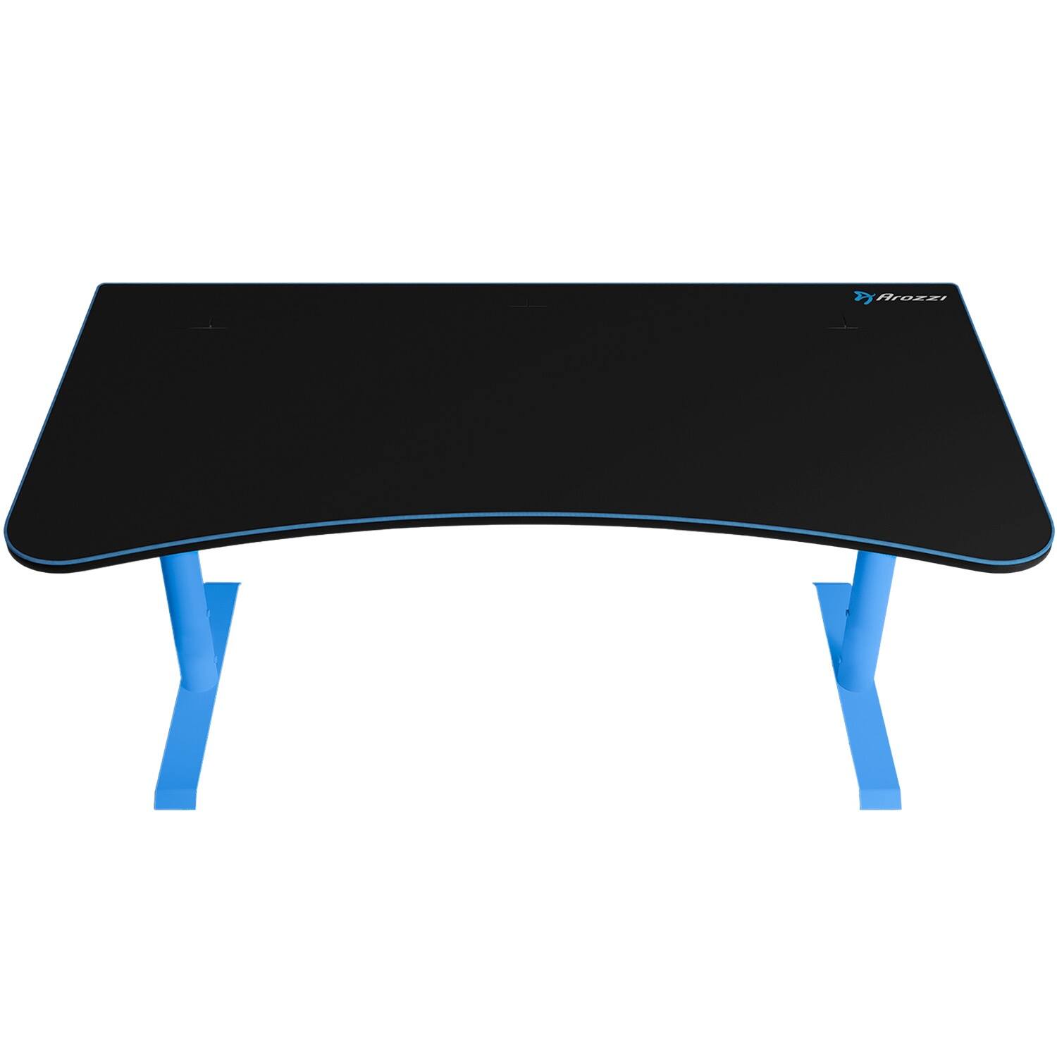 Alt View 11. Arozzi - Arena Ultrawide Curved Gaming Desk - Blue with Black Accents.