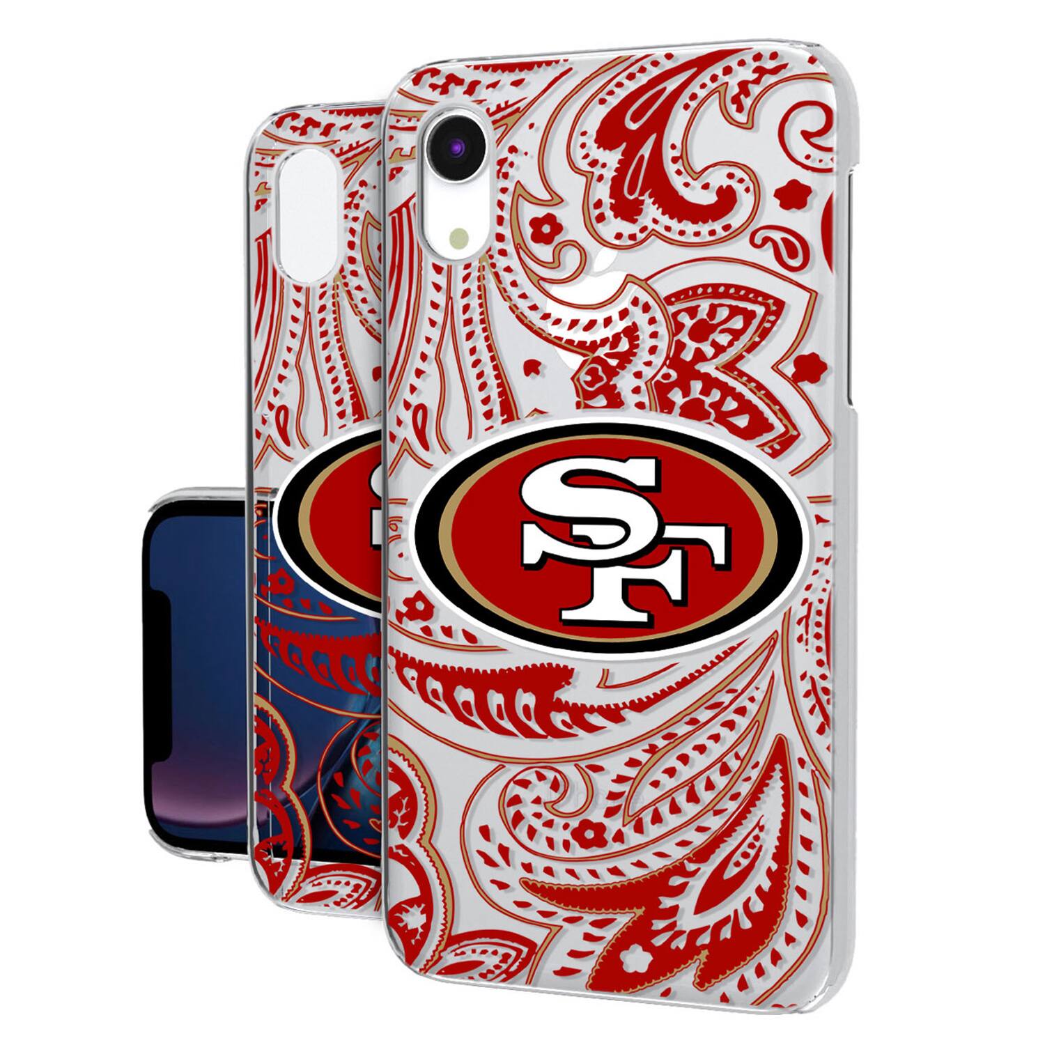 Keyscaper - NFL - San Francisco 49ers iPhone Clear Paisley Design Case - 16 Pro Max - Multicolor price history on PriceWatchPro