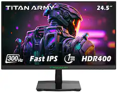 TITAN ARMY
24.5"
300 Hz
Fast IPS
1 ms GTG
HDR400