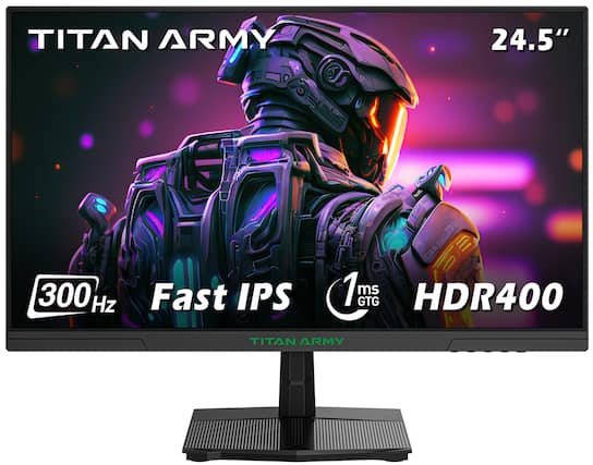 TITAN ARMY
24.5"
300 Hz
Fast IPS
1 ms GTG
HDR400