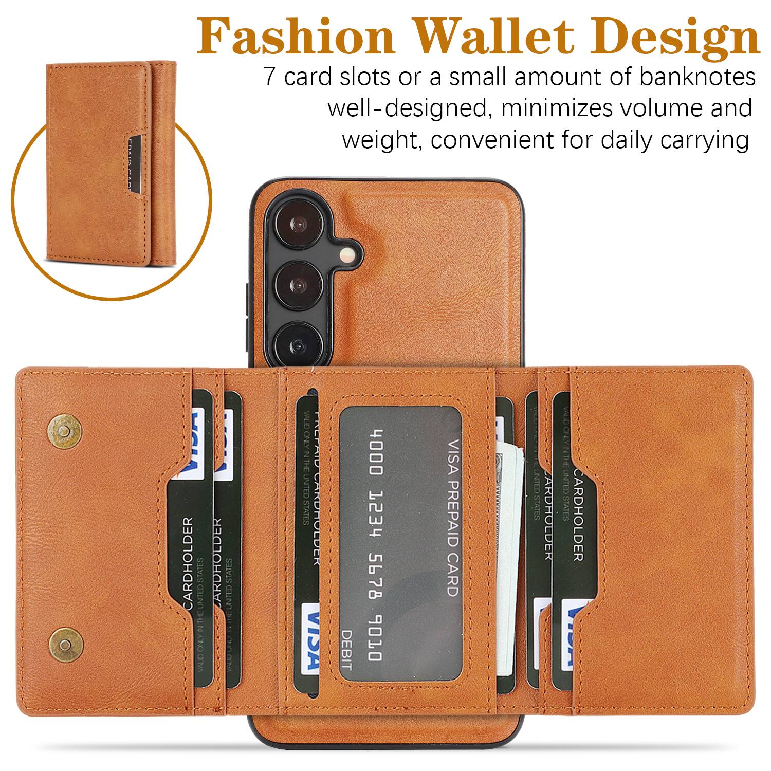 Fashion Wallet Design

7 card slots or a small amount of banknotes well-designed, minimizes volume and weight, convenient for daily carrying

CARDHOLDER UNITED STATES
VALID CARDHOLDER THE UNITED STATES
VALID CARDHOLDER THE UNITED STATES
CARDHOLDER THE UNITED STATES
CARDHOLDER THE UNITED STATES
CARDHOLDER THE UNITED STATES
CARDHOLDER THE UNITED STATES
CARDHOLDER THE UNITED STATES

VISA PREPAID CARD
4000 1234 5678 9010
