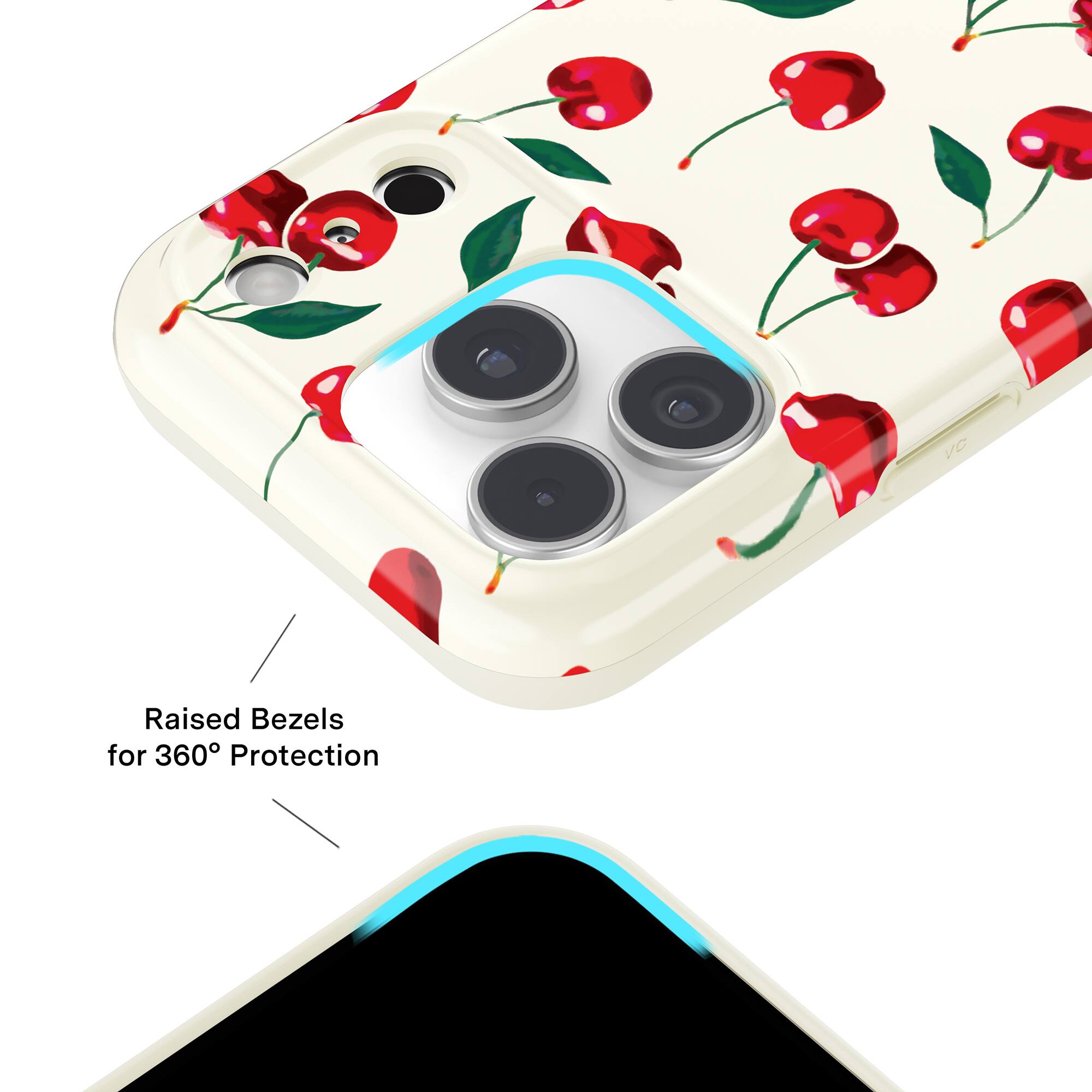 Raised Bezels for 360° Protection