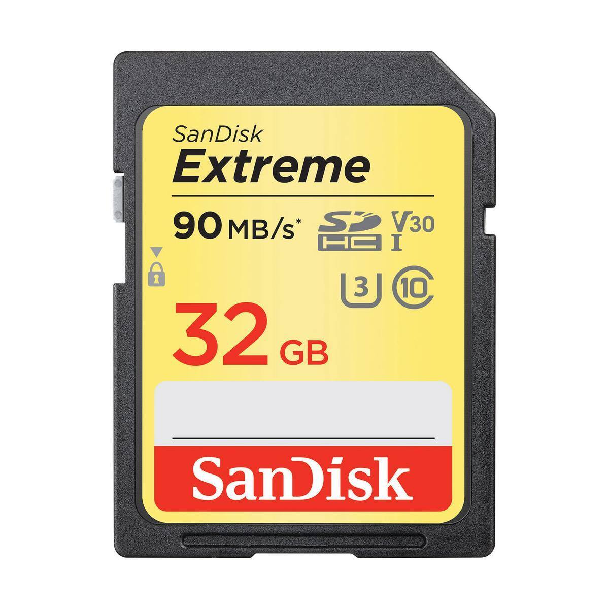 SanDisk Extreme 90 MB/s* SP V30 H I 1 32 GB 3 10 SanDisk