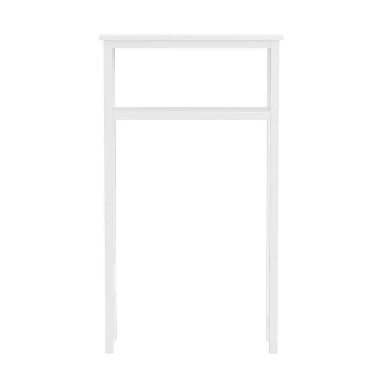 Alt View 1. Hivvago - White Solid Wood Over the Toilet 1-Shelf Storage Rack - white.