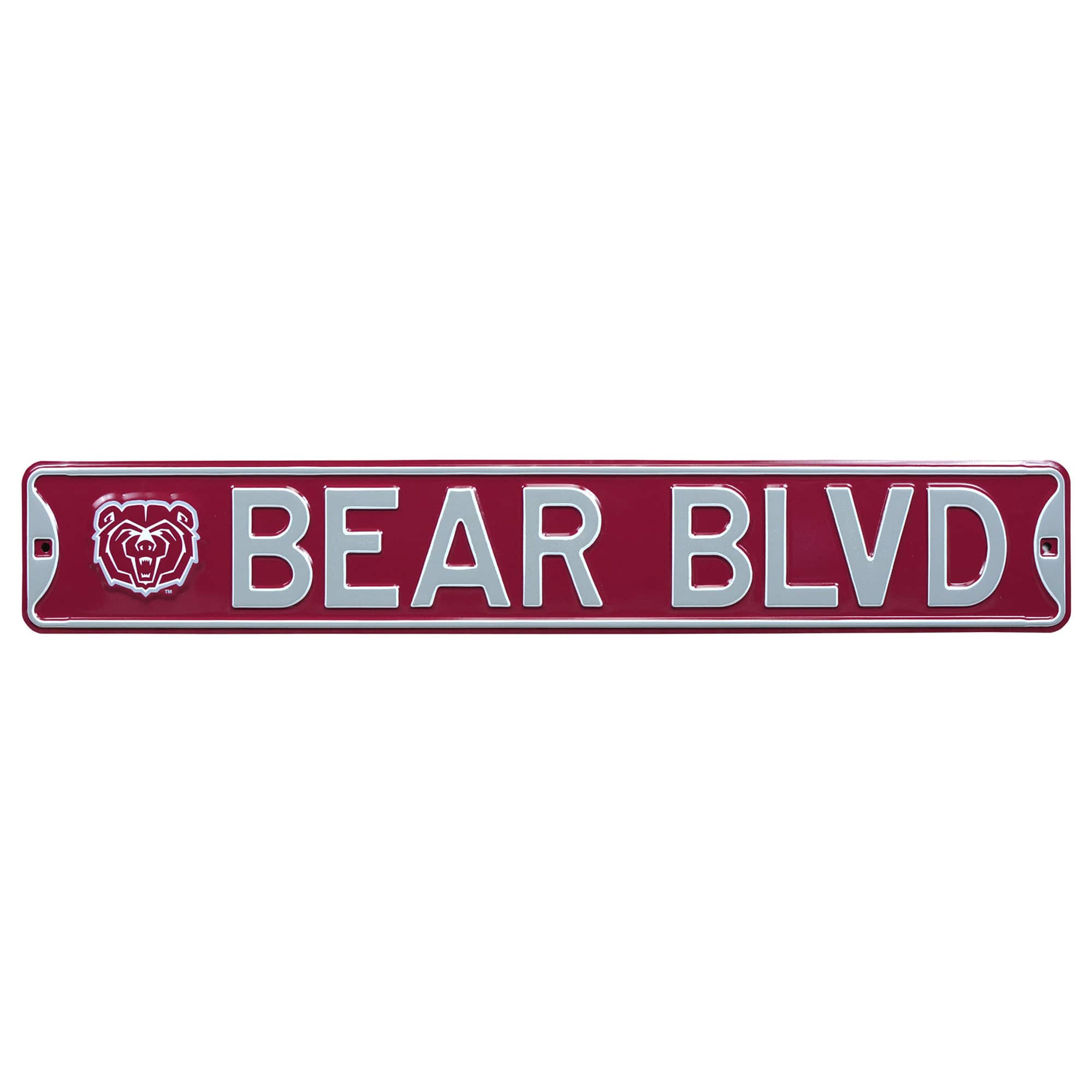 Authentic Street Signs - Missouri State University Bears 6'' x 36'' Steel Street Sign - Multicolor