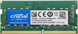 Crucial - CT16G4SFS832A SODIMM RAM 16GB DDR4 3200 MHz Laptop Memory