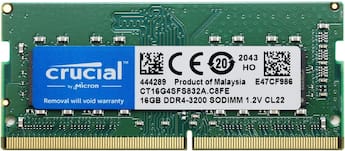 Crucial CT16G4SFS832A SODIMM RAM 16GB DDR4 3200 MHz Laptop Memory Crucial CT16G4SFS832A SODIMM RAM 16GB DDR4 3200 MHz Laptop Memory