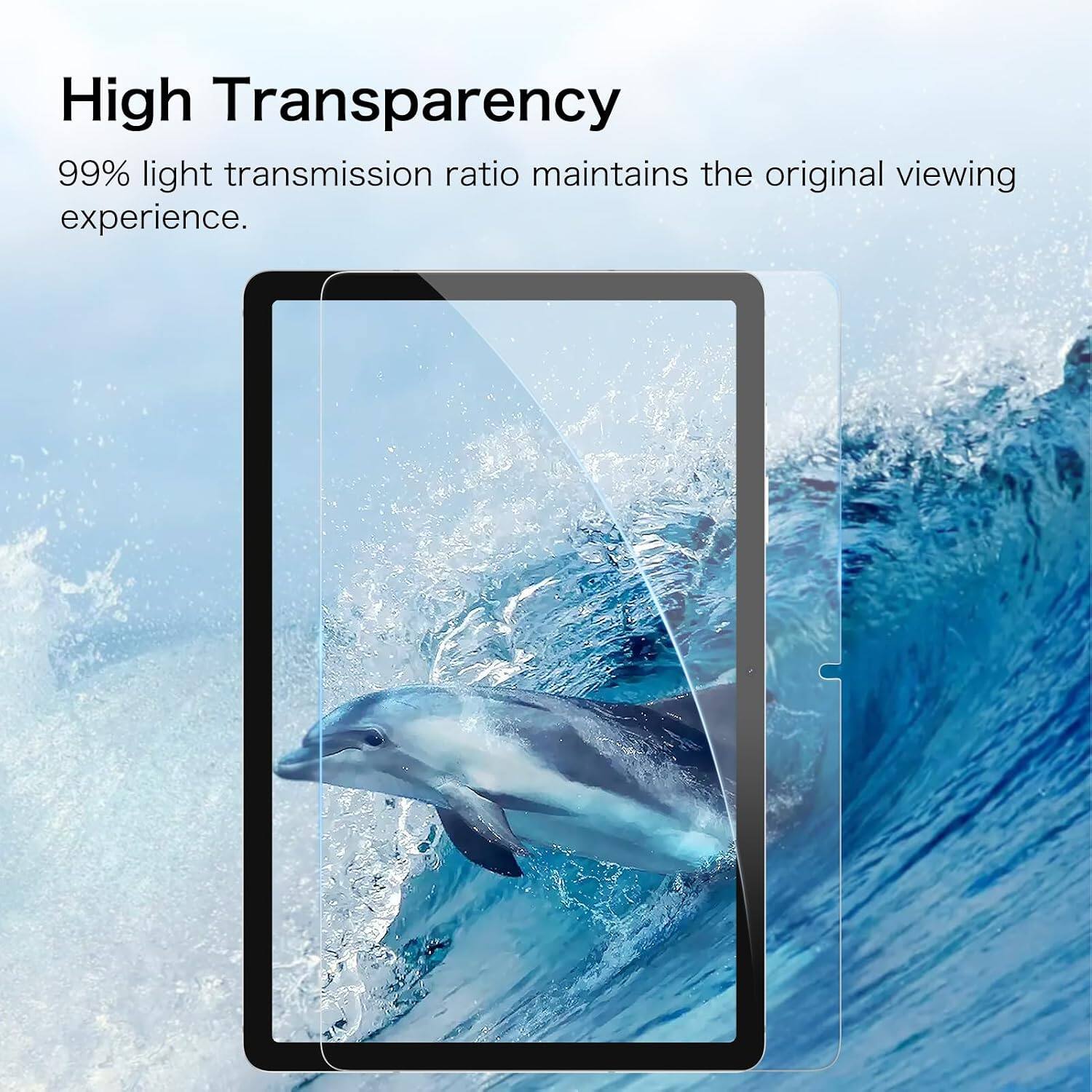 High Transparency  
99% light transmission ratio maintains the original viewing experience.