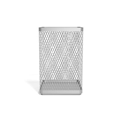 Alt View 1. TRU RED - Jumbo Stackable Wire Mesh Pen Holder - Silver.