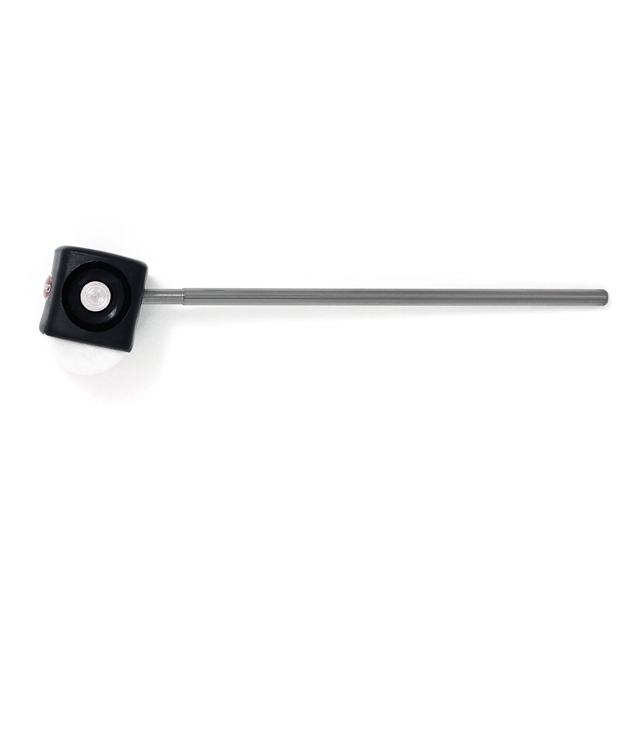 Angle. Gibraltar Hardware - 6.25" Self-Aligning Bass Drum Beater, Dual Surface Felt and Rubber Head, Fits Most Pedals.